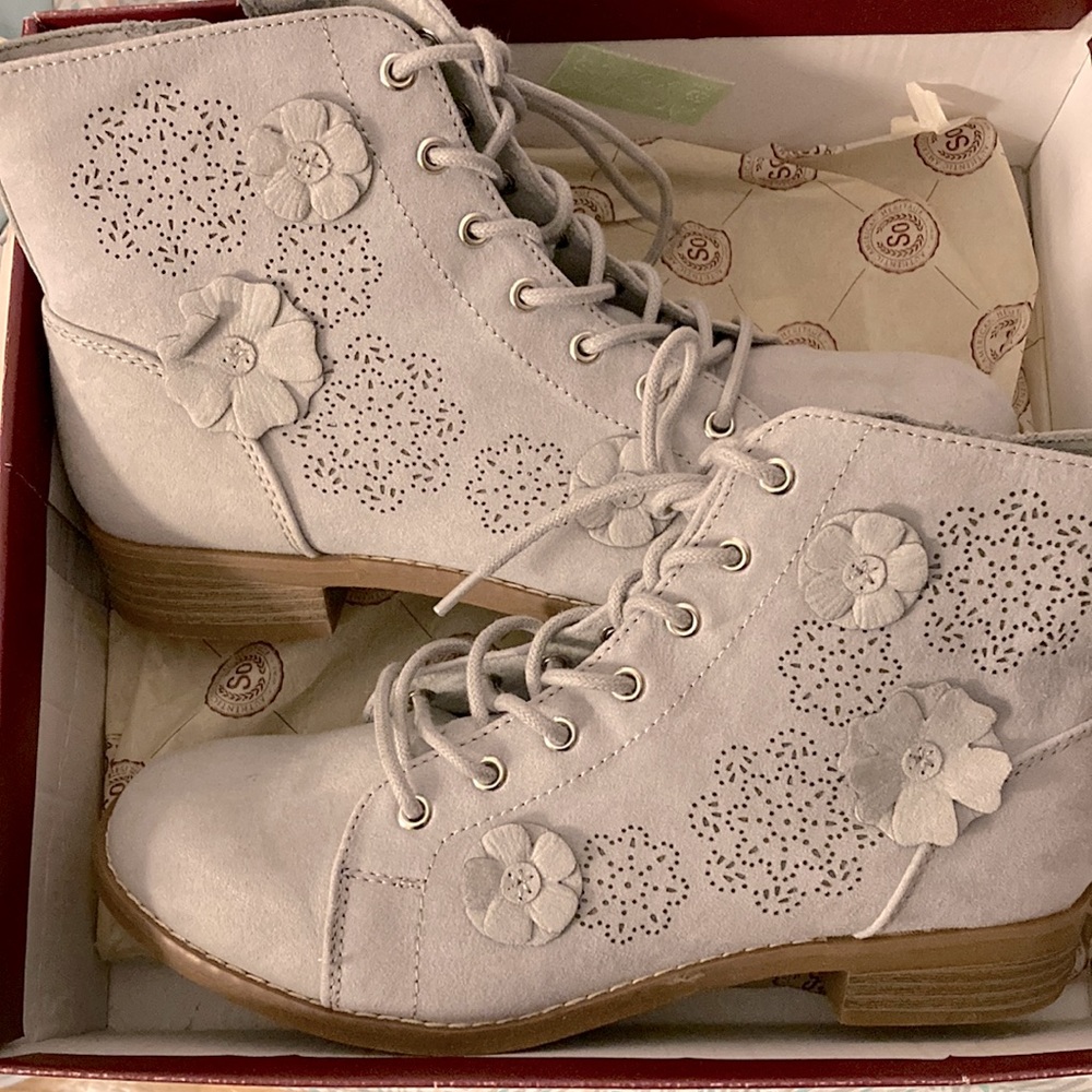 Gray Boots
